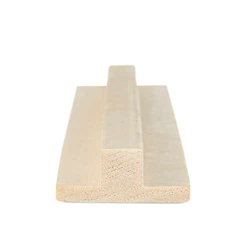 PROSAUNAS Sauna Wood, Aspen 1x2 (17mm x 32mm), T-Moulding Trim