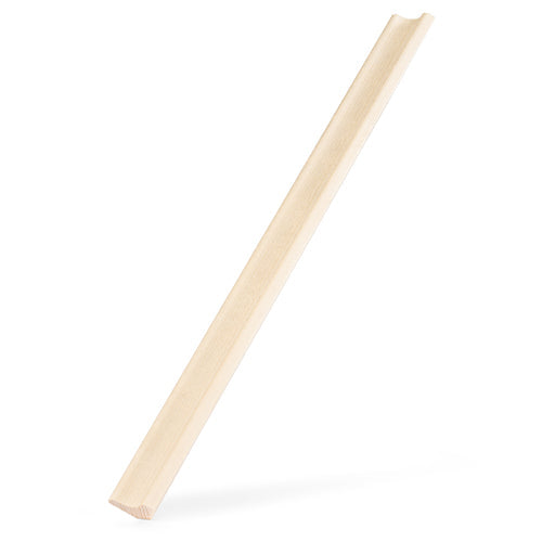 PROSAUNAS Sauna Wood, Aspen 1x2 (14mm x 30mm), Inside Corner Trim, Cove Moulding, SI Profile