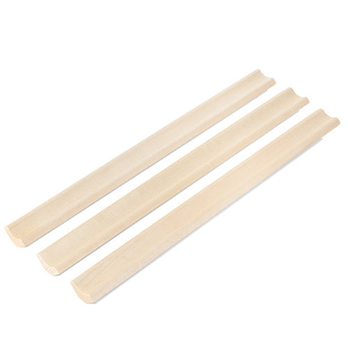 PROSAUNAS Sauna Wood, Aspen 1x2 (14mm x 30mm), Inside Corner Trim, Cove Moulding, SI Profile
