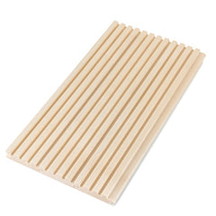 PROSAUNAS Sauna Wood, Aspen, 1x3 (15mmx60mm), Wall Cladding, Tongue & Groove, Fluted Slat