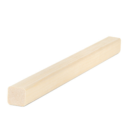 PROSAUNAS Sauna Wood, Aspen, 2x2 (28mm x 28mm), Smooth 4 Sides, Eased Edges, Trim Moulding, SHP Profile