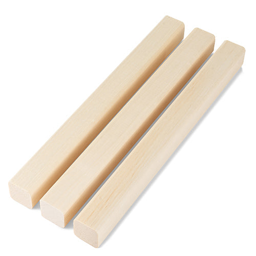 PROSAUNAS Sauna Wood, Aspen, 2x2 (28mm x 28mm), Smooth 4 Sides, Eased Edges, Trim Moulding, SHP Profile