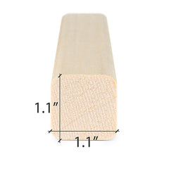 PROSAUNAS Sauna Wood, Aspen, 2x2 (28mm x 28mm), Smooth 4 Sides, Eased Edges, Trim Moulding, SHP Profile