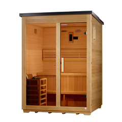 Arlberg 3 Person Traditional Flat Roof Outdoor Sauna