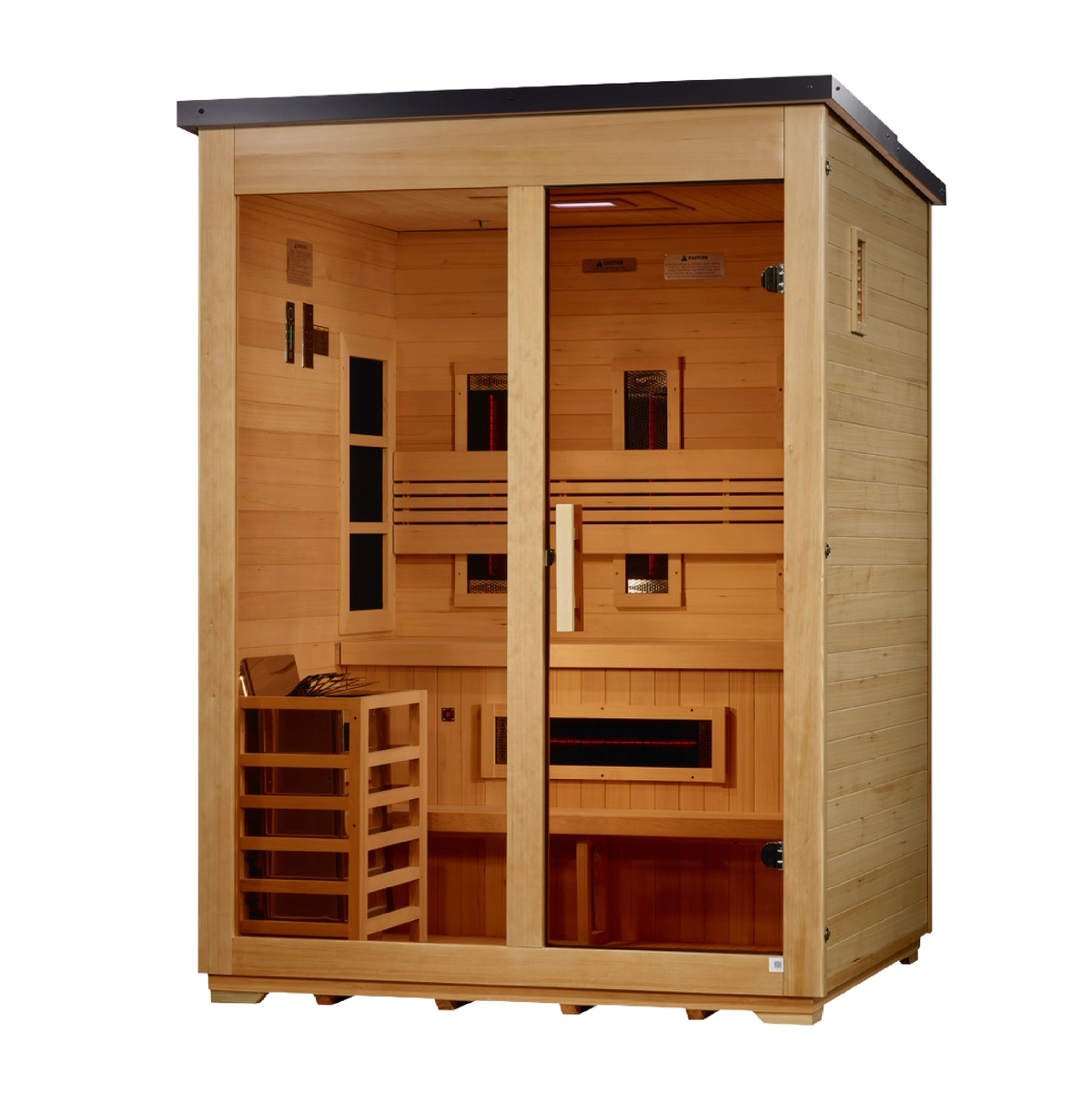 Carinthia 3 Person Hybrid Flat Roof Outdoor Sauna