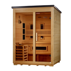 Carinthia 3 Person Hybrid Flat Roof Outdoor Sauna