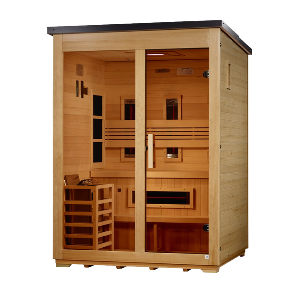 Carinthia 3 Person Hybrid Flat Roof Outdoor Sauna