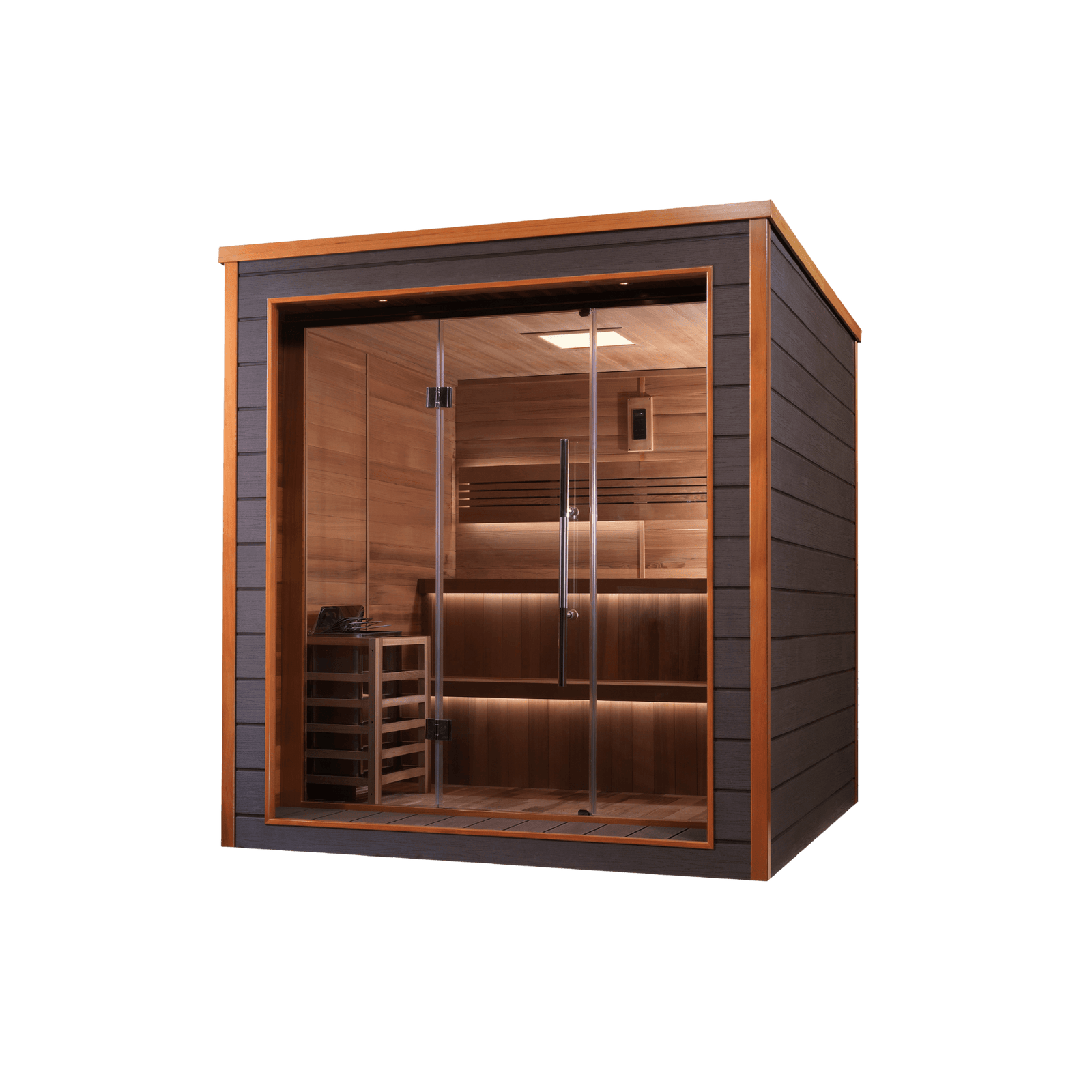 GDI Modern Outdoor Hybrid Sauna 6-Person
