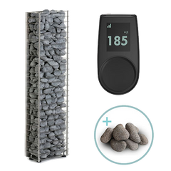HUUM Cliff Mini sauna heater package with UKU control and stones