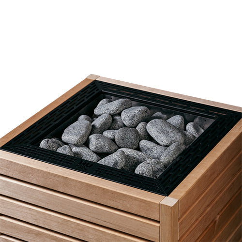HUUM Core Sauna Heater, Thermo-Aspen Panels, Black Top Panel