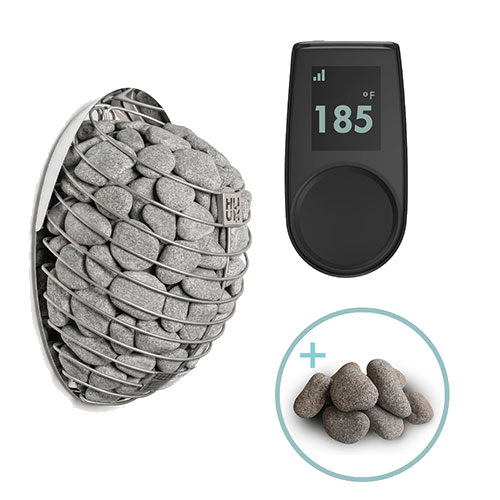 HUUM Drop sauna heater package with UKU control and stones