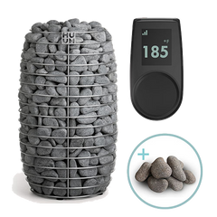 HUUM Hive Mini sauna heater package with UKU control and stones