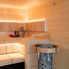 Harvia Cilindro PC80E Floor Standing 8kW Electric Sauna Heater
