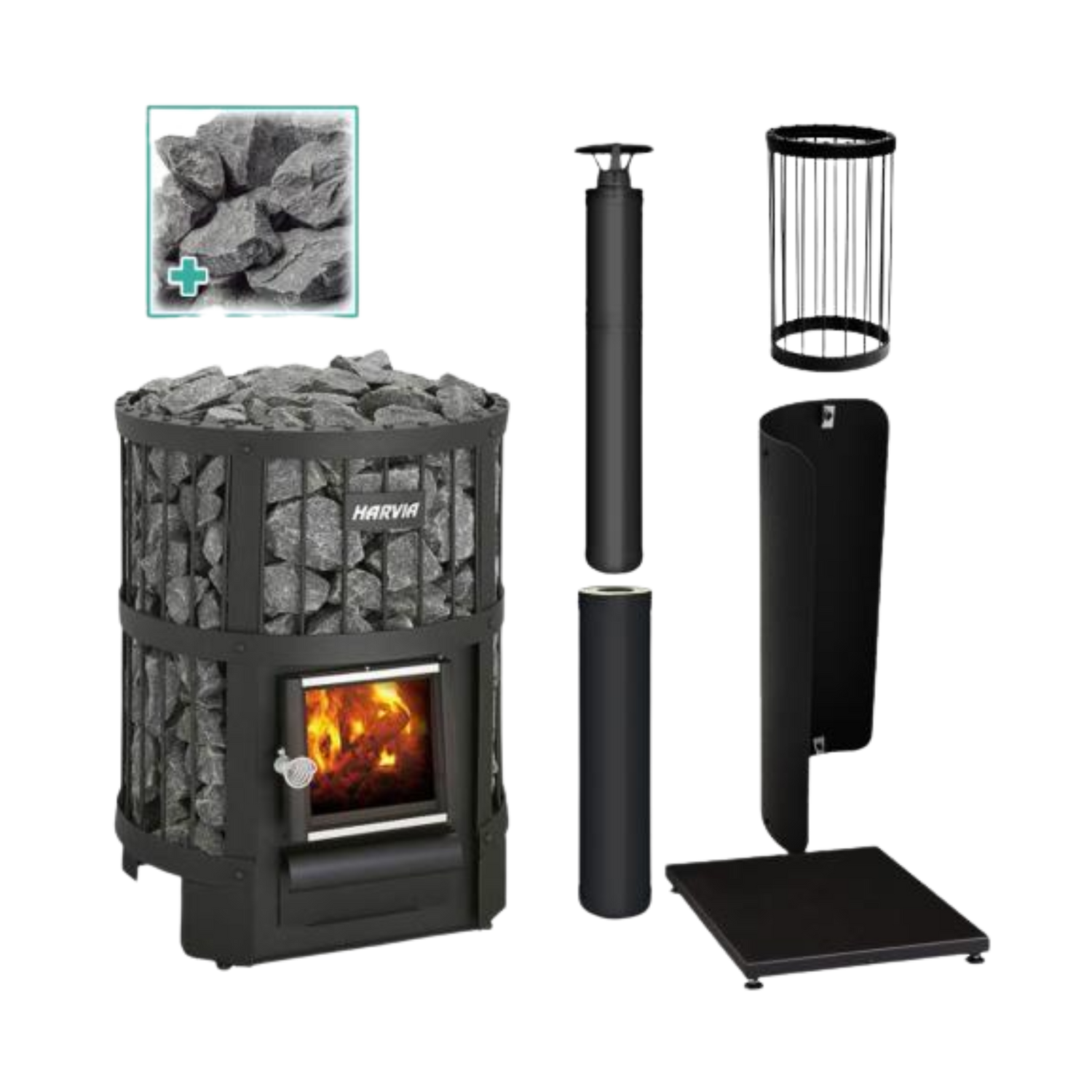 Harvia Legend 150 Wood-Burning Stove Kit