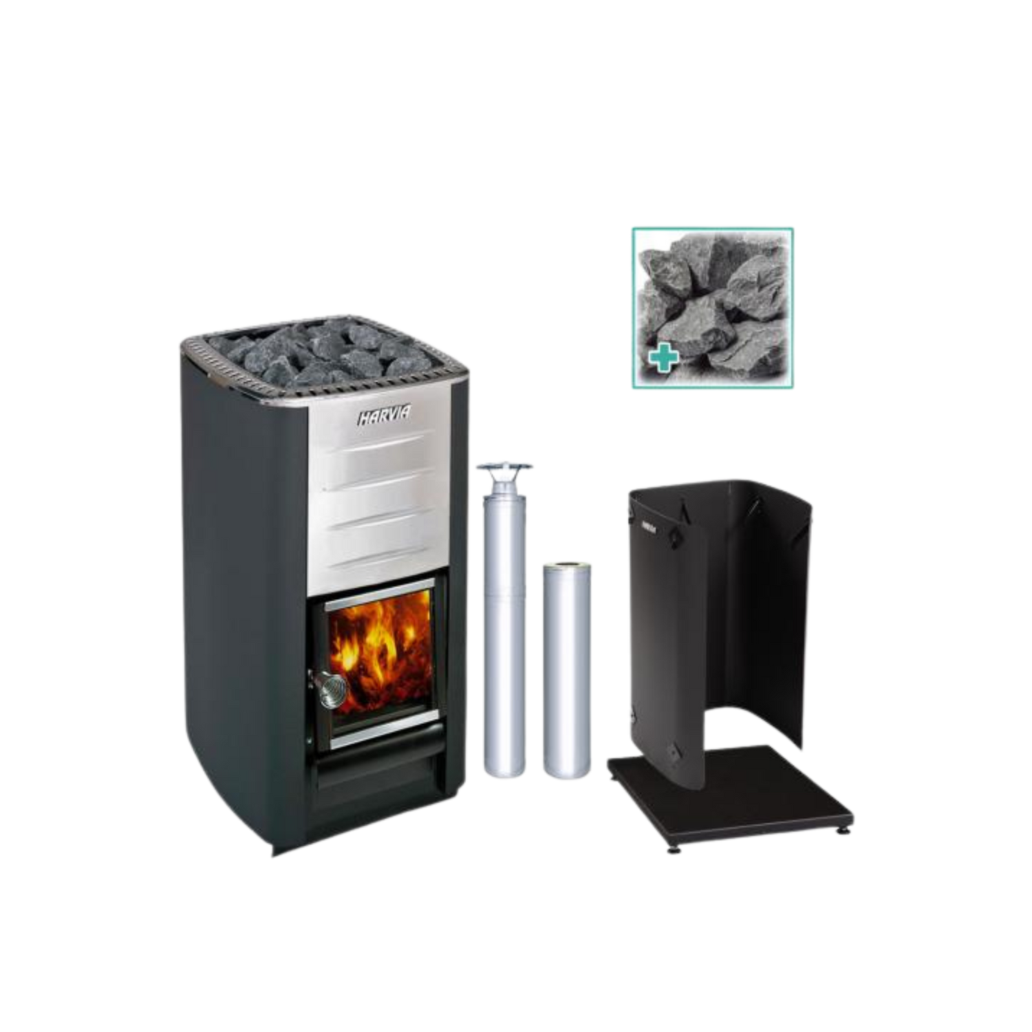 Harvia M3 Wood-Burning Stove Kit