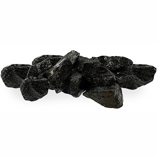 Black Vulcanite 4-6 in Sauna Stones