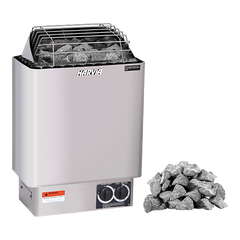 Harvia KIP sauna heater package with built-in controls and stones