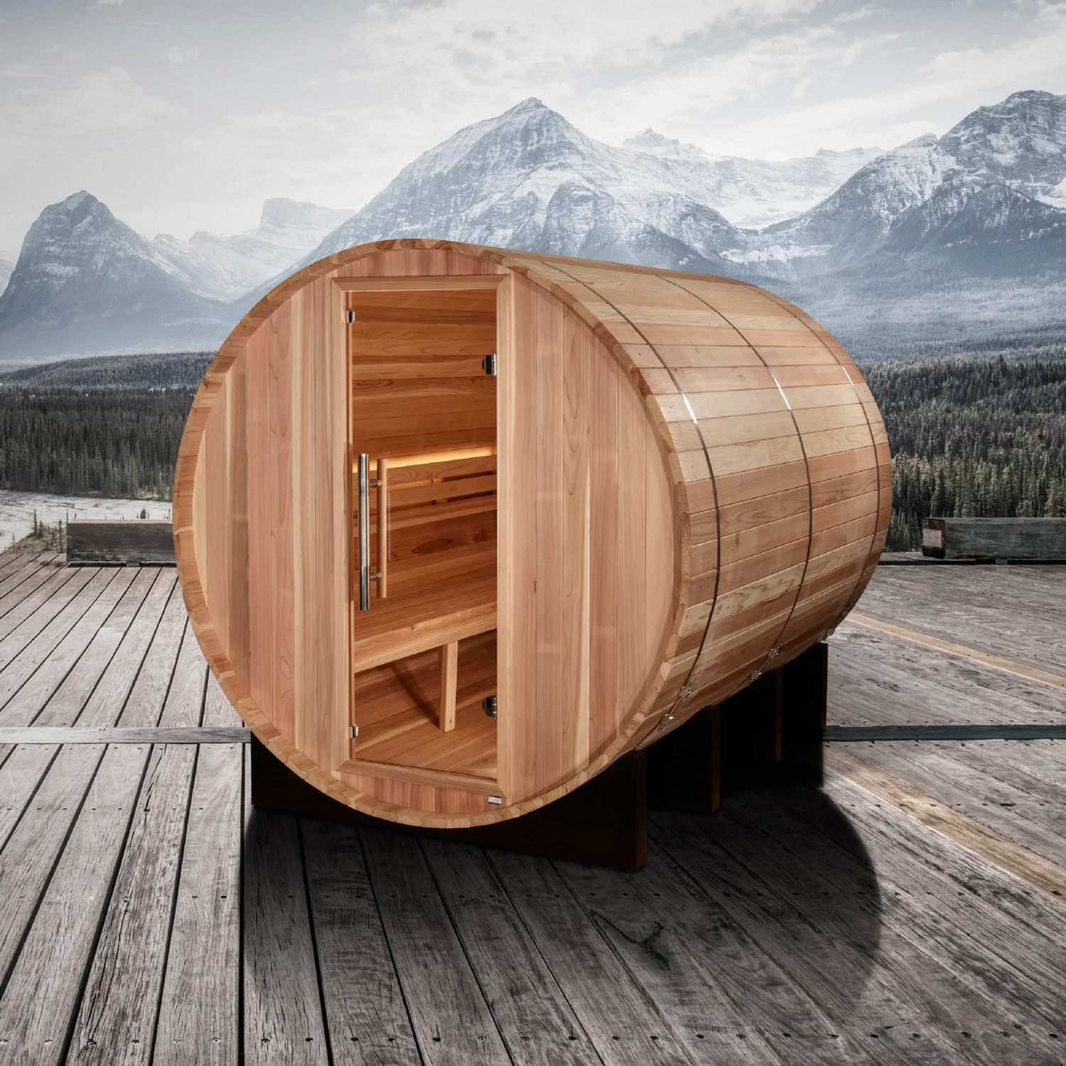 GDI Red Cedar Barrel Sauna 6-Person