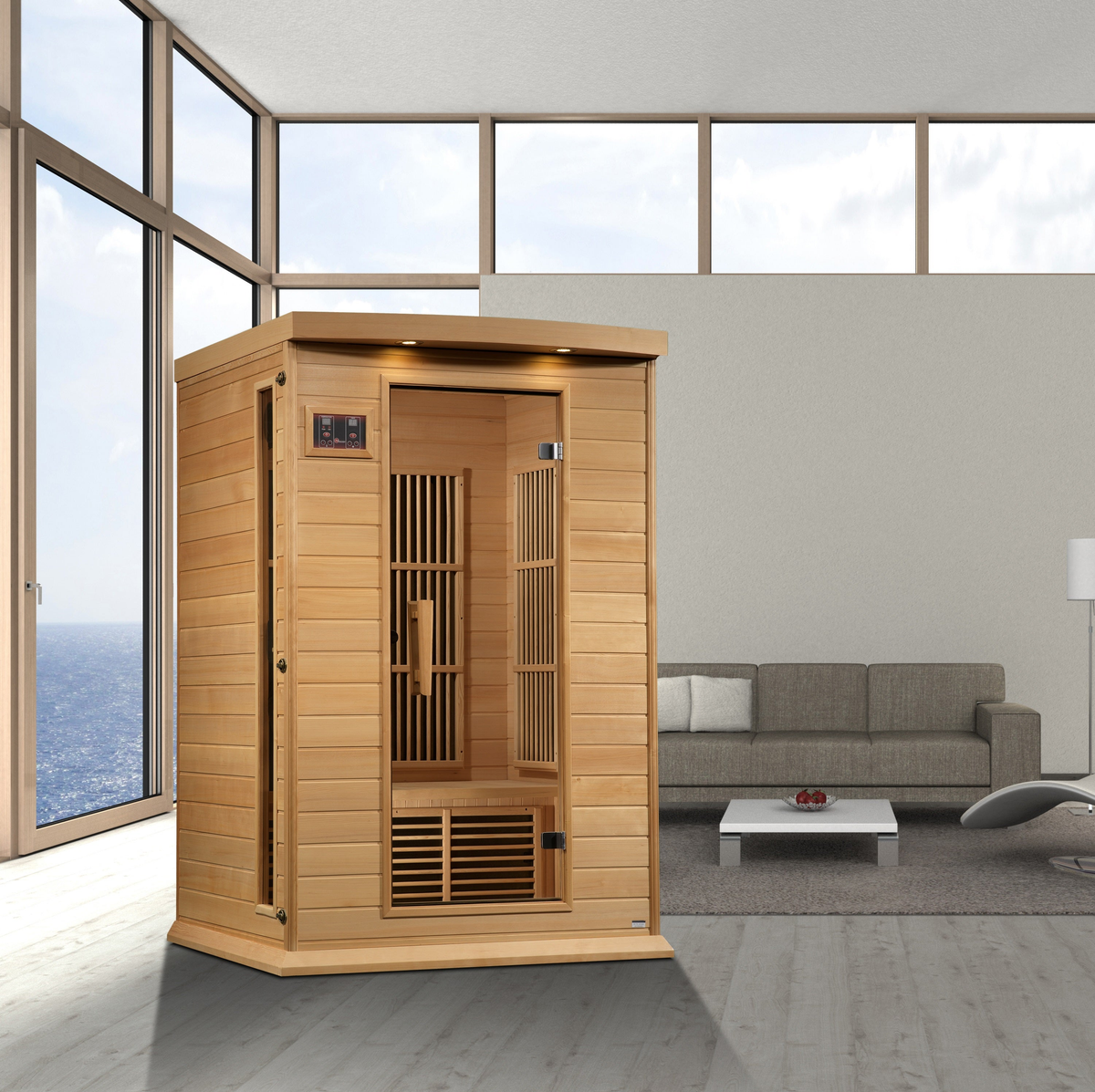 2 Person Hemlock Near Zero Infrared Sauna
