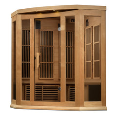 3 Person Hemlock Corner Near Zero Infrared Sauna
