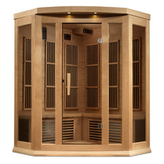 3 Person Hemlock Corner Near Zero Infrared Sauna