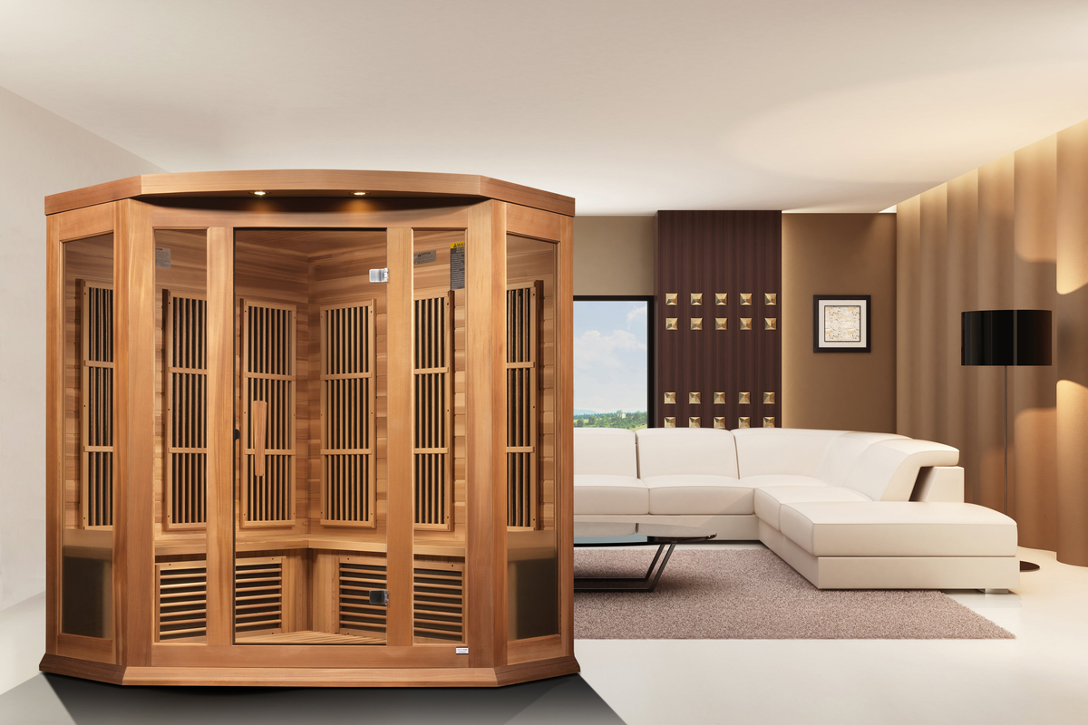 3 Person Cedar Corner Infrared Sauna