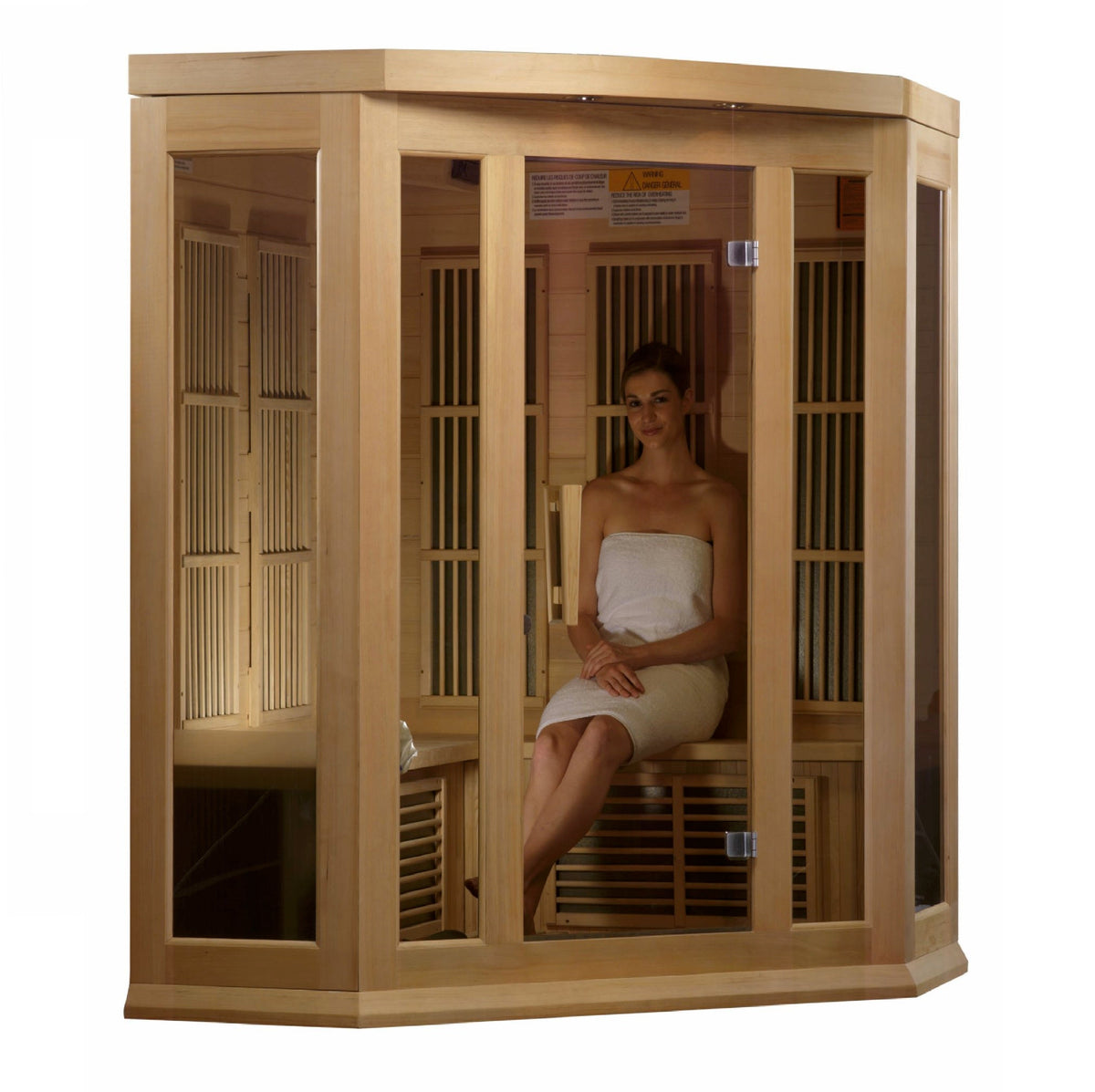 3 Person Hemlock Corner Infrared Sauna
