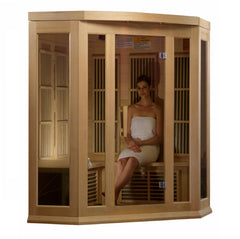 3 Person Hemlock Corner Infrared Sauna