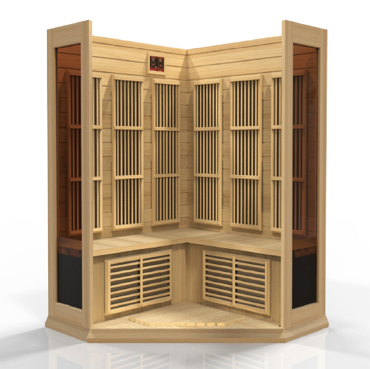 3 Person Hemlock Corner Infrared Sauna