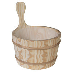 PROSAUNAS Wood Sauna Bucket with Plastic Liner, 4 Liter, Spruce