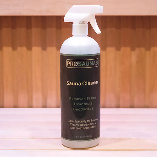 PROSAUNAS Sauna Cleaner & Disinfectant, 32oz Spray Bottle