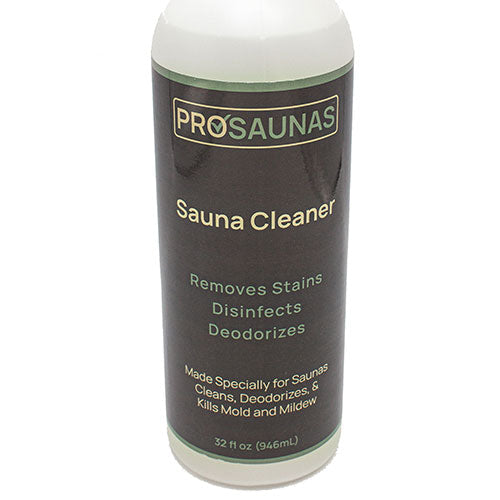 PROSAUNAS Sauna Cleaner & Disinfectant, 32oz Spray Bottle