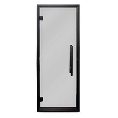 PROSAUNAS Sauna Door, 24" x 73", Black Alder frame, tinted glass