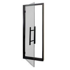 PROSAUNAS Sauna Door, 24" x 73", Black Alder frame, tinted glass