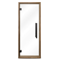 PROSAUNAS Sauna Door, 24" x 73", Thermo-Aspen frame, clear glass