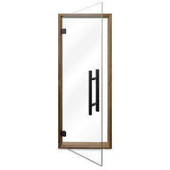 PROSAUNAS Sauna Door, 24" x 73", Thermo-Aspen frame, clear glass