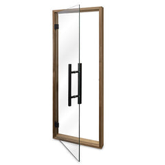 PROSAUNAS Sauna Door, 24" x 73", Thermo-Aspen frame, clear glass