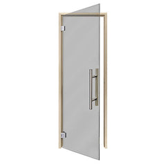 PROSAUNAS Sauna Door, 24" x 81", Aspen frame, tinted glass