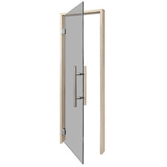 PROSAUNAS Sauna Door, 24" x 81", Aspen frame, tinted glass