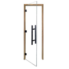 PROSAUNAS Sauna Door, 24" x 81", Thermo-Aspen frame, clear glass