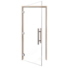 PROSAUNAS Sauna Door, 36" x 81", Aspen frame, clear glass, ADA compliant