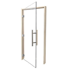 PROSAUNAS Sauna Door, 36" x 81", Aspen frame, clear glass, ADA compliant