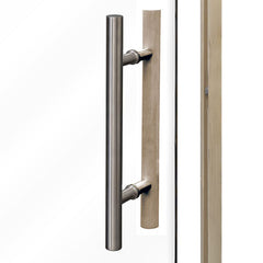 PROSAUNAS Sauna Door, 36" x 81", Aspen frame, clear glass, ADA compliant