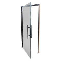 PROSAUNAS Sauna Door, 36" x 81", Black Alder frame, tinted glass, ADA compliant