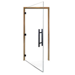 PROSAUNAS Sauna Door, 36" x 81", Thermo-Aspen frame, clear glass, ADA compliant