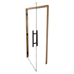 PROSAUNAS Sauna Door, 36" x 81", Thermo-Aspen frame, clear glass, ADA compliant