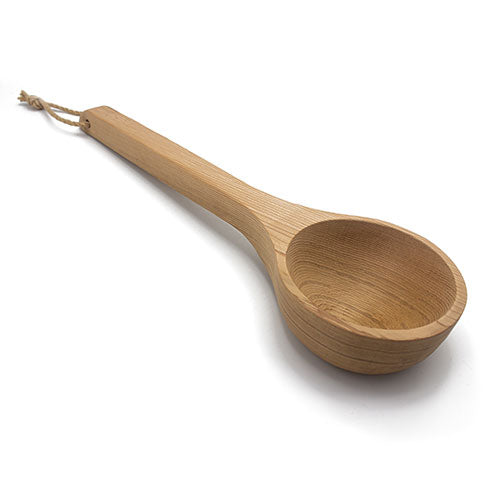 PROSAUNAS Large Sauna Ladle, 150mL, Pine Wood