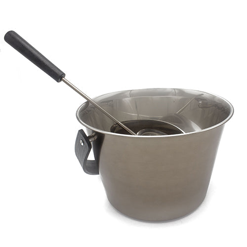 PROSAUNAS Sauna Pail with Ladle, 1 Gallon, Stainless Steel