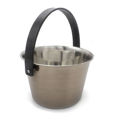 PROSAUNAS Sauna Pail with Ladle, 1 Gallon, Stainless Steel