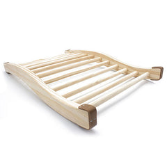 PROSAUNAS Sauna S-Shaped Backrest, Pine Wood